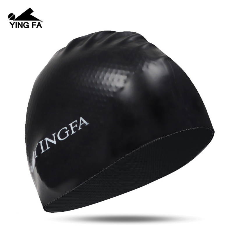 Yingfa swimming cap silicone adult long hair waterproof children's fashion average code unisex particle non-slip swimming cap
