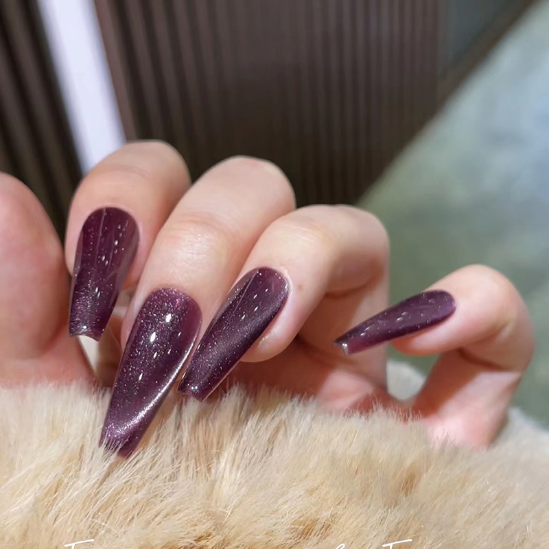 Net Red Multimeat Grape Nail Polish Glue Purple Ensemble Dark Purple 2022 New Pop Color Meme Gel Phototherapy Gel