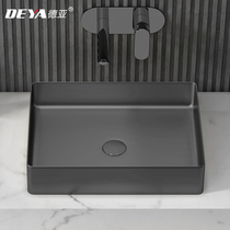 Stainless steel pans on the Nordic bar square table wash basin B & B hotel bathroom washbasin single Basin