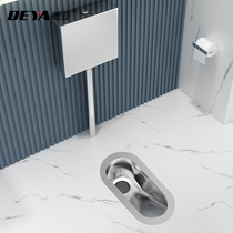 304 stainless steel squatting toilet squatting water tank whole set household prison toilet deodorant urinal