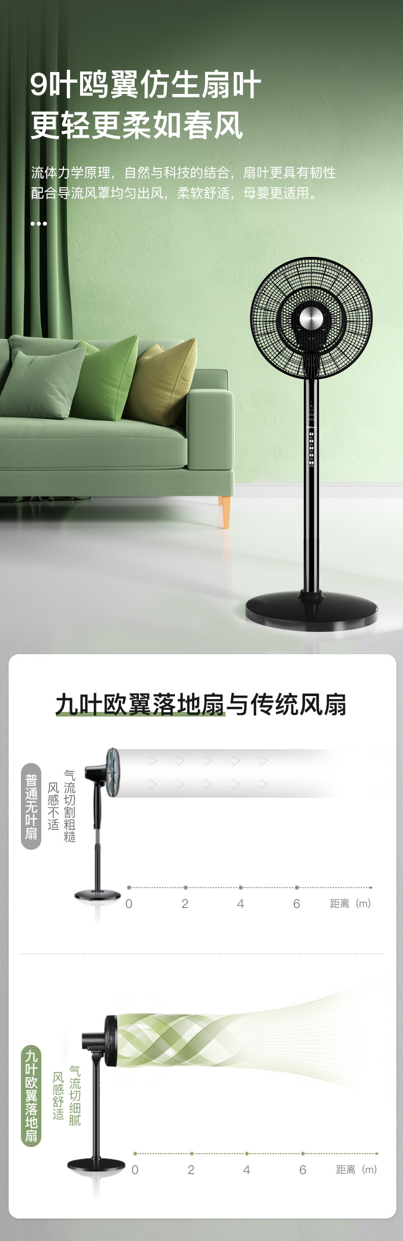 荣事达 FD-30L05Y  九叶家用台立两用电风扇 天猫优惠券折后￥69包邮（￥99-30）2色可选