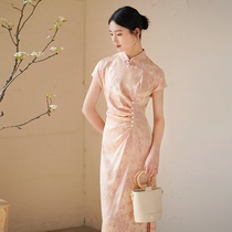 The new Chinese design dress female in 2024 summer new waist - and - lean national wind improves daily