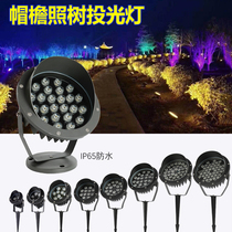 LED light tree light outdoor waterproof casting light to insert landscape straw terrace lamp light tree 7 colorful turn brightening lamp 18