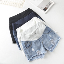 Pregnant Woman Shorts Women Summer Fashion Outwear Denim Shorts Pregnant Women Summer Clothes Loose Thin and Pregnant Woman Pants