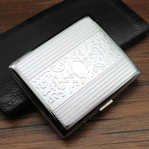 Мужской металлический портативный ультратонкий креативный портсигар, подарок на день рождения