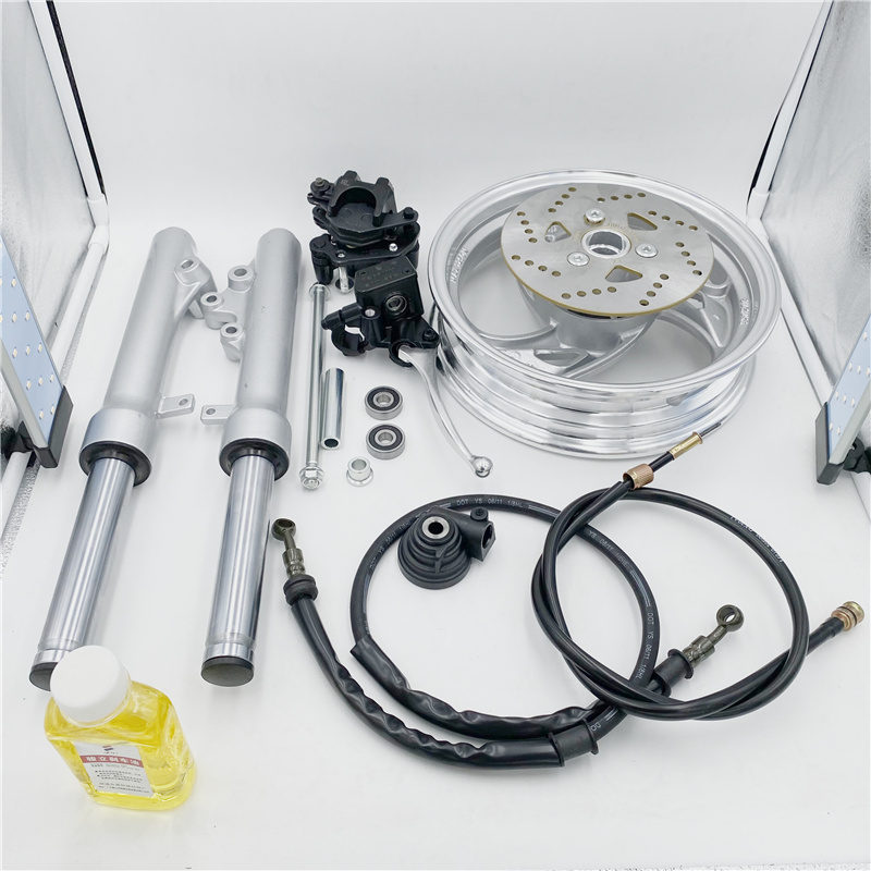 Applicable Suzuki Rui QS125T-4C Ri Dream QS125T-5A Drum Brake Retrofit Disc Brakes front Shock System Steel Ring