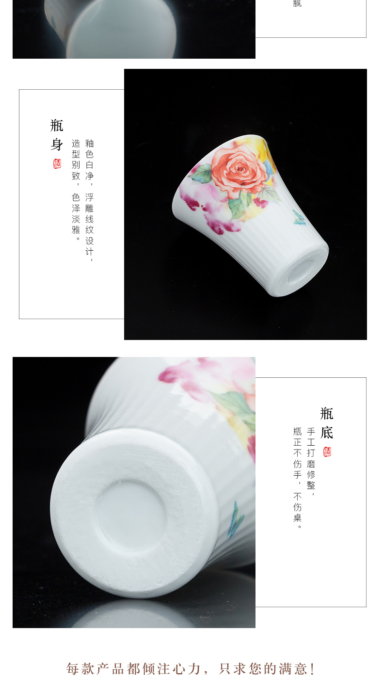 Jingdezhen ceramic small glass koubei creative a small handleless wine cup white household of Chinese style restoring ancient ways liquor cup wine suits for