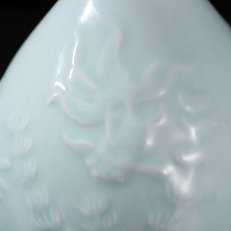 Small jingdezhen ceramic jars shadow blue its than archaize home an empty bottle wine pot liquor bottles every year