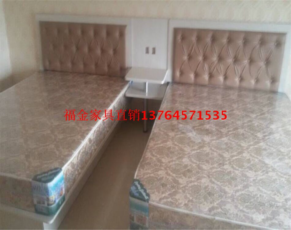 Giường khách sạn Hàng Châu khách sạn bộ đồ nội thất nhà khách sạn giường khách sạn đồ nội thất giường tiêu chuẩn phòng đầy đủ tùy chỉnh giường khách sạn tủ áo quần