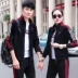 2018 vài chiếc áo len thể thao phù hợp với mùa xuân và mùa thu áo khoác thể thao nam mùa thu mới giản dị khí hai mảnh hoodie vàng Áo len