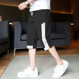 Летние тонкие штаны для отдыха, мужские спортивные шорты, в корейском стиле, свободный прямой крой, оверсайз