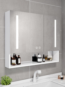 Phòng tắm tủ gương thông minh treo tường riêng phòng tắm lưu trữ gương hợp kim nhôm vanity gương defogging gương hộp lưu trữ tủ gương treo tường gương lavabo đẹp