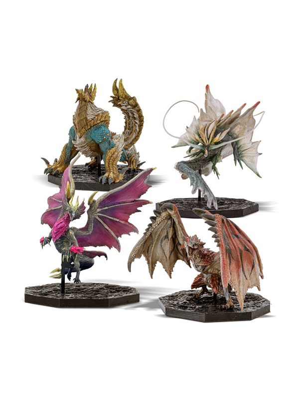 【Capcom】Monster Hunter Cube Cfb Fire Dragon Thunder Wolf Dragon Wind Dragon Silver Dragon Model Figure Special Price