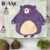 IBANO Bắc Âu tấm bạt tấm vải bạt vải nền Ông già Noel phòng khách nền tường trang trí vải thảm tranh treo tường Tapestry