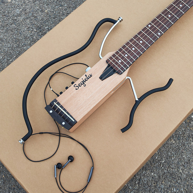 Genuine Segiela silent folk guitar 39-inch high-end portable travel acoustic guitar accompaniment input