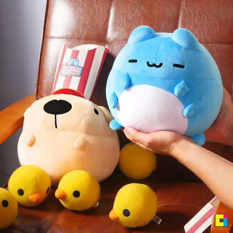 Authentic Taiwanese Plush Toy: Chubby Kappa Cat, Kappa Comfort Doll, Cute Plush Toy