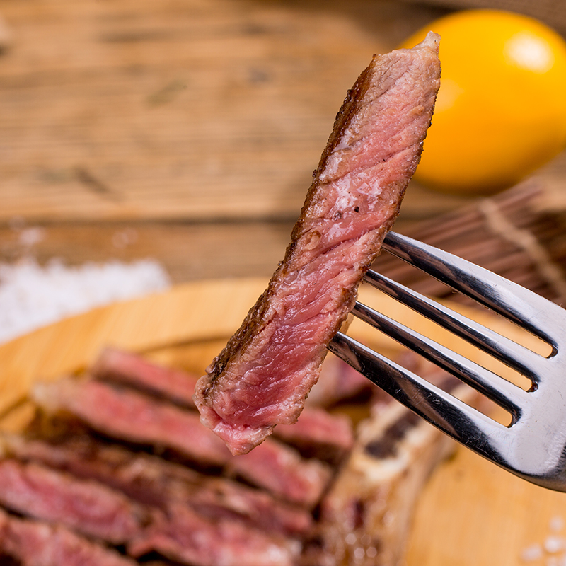 new pie ​​t-bone steak 210g, whole cut and statically marinated t-bone steak, imported tenderloin, fresh beef