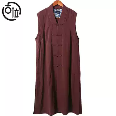 古未春夏伽蓝褂无袖中褂僧服男女和尚比丘尼出家人马褂薄背心