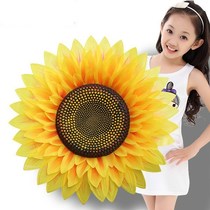 Dance props sunflowers smiley faces sunflowers chorus kindergarten stage performance holding flowers six-one program