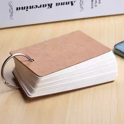 Notepad English plan This word card College entrance examination white paper student trumpet primary school student memory card simple hand account