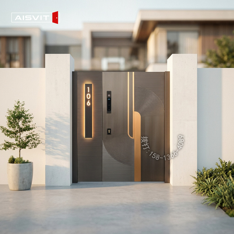Guangdong Aisvit Frameless Finely Carved Modern Light Luxury Courtyard Door Aluminum Alloy Flat Opening Door Garden Door Villa Door Guangdong Aisvit Frameless Finely Carved Modern Light Luxury Courtyard Door Aluminum Alloy Flat Opening Door Garden Door Villa Door