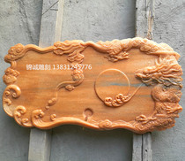 Stone carving tea tray Stone tea tray tea set living room decoration hibiscus red blue stone jade stone carving tea tea tray