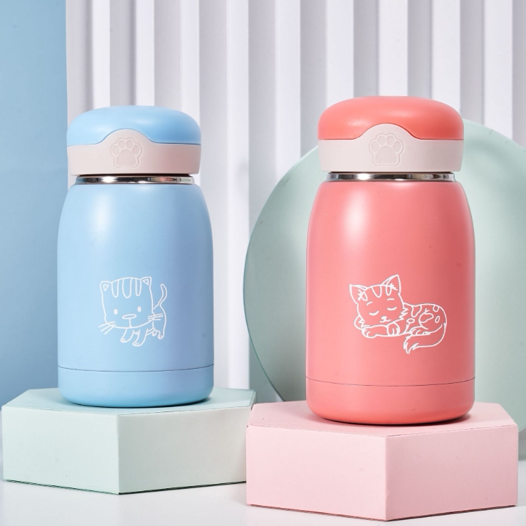 Children's portable water cup custom printed logo advertising cup gift kettle can be engraved company event opening promotion