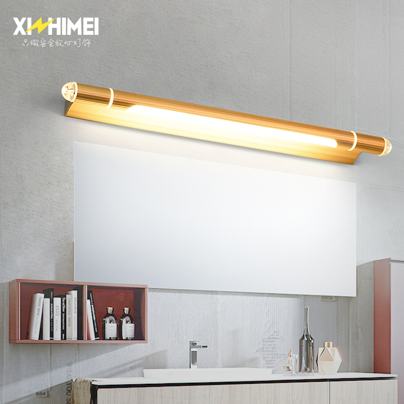 LED mirror FRONT LIGHT MAKEUP ROOM BATHROOM MIRROR LAMP WALL LIGHT MAKEUP LAMPS BRIEF WATERPROOF ANTI-FOG LONG MIRROR CABINET LAMPS