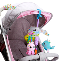 Plush toys 3-6 month baby stroller Toy pendant Stroller bed rattles Fabric bells 0-1 years old Puzzle