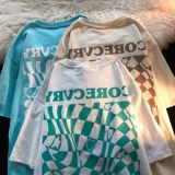 Tide, летняя одежда, модная футболка с коротким рукавом, популярно в интернете, короткий рукав