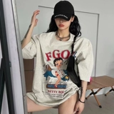 Ретро летняя брендовая футболка, коллекция 2022, оверсайз