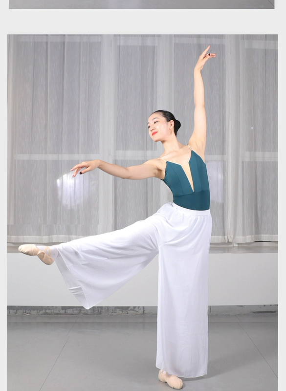 Khiêu vũ Yikuku lỏng lẻo nhảy chân rộng quần hiện đại nhảy thực hành quần khiêu vũ cổ điển quần quần thanh lịch cơ thể lớp học - Khiêu vũ / Thể dục nhịp điệu / Thể dục dụng cụ