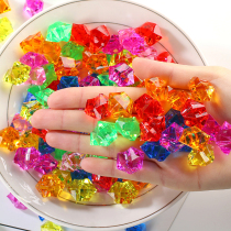 Gem toy Princess Gem Children crystal Gem Crystal diamond grain ornament Colorful stone Amblyopia training