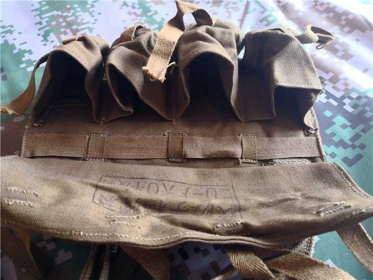 Military Fans Retired Old Goods Single Soldier Canvas Attack Anti-Canvas Tool Bag Outdoor Ctrip Decorative Bag Collection