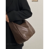 陈慕家 Сумка через плечо, вместительная и большая сумка на одно плечо, из натуральной кожи