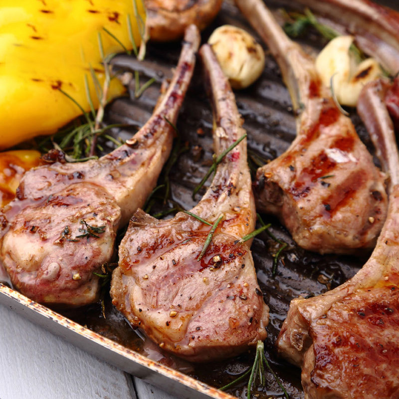 今聚鲜 整切法式羊排 500g*2件 双重优惠折后￥118包邮（拍2件）