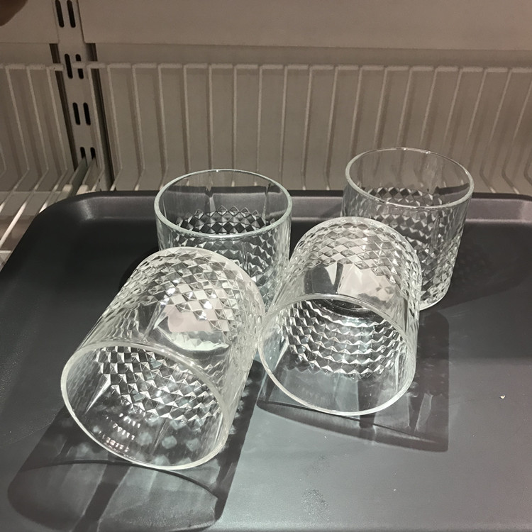 IKEA Hộ gia đình Ly Châu Âu Whisky Cup Diamond Cup Bia Cup Yang Lie Wine Cup Wine - Rượu vang ly uống whisky