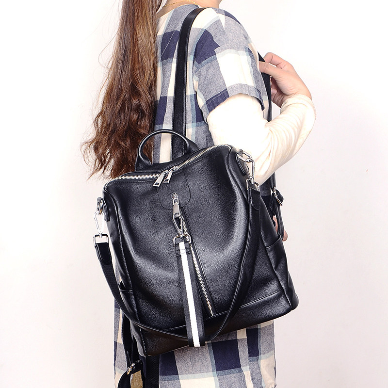 Venet shoulder bag female leather 2023 new tide tide head skin soft skin lady bag travel backpack