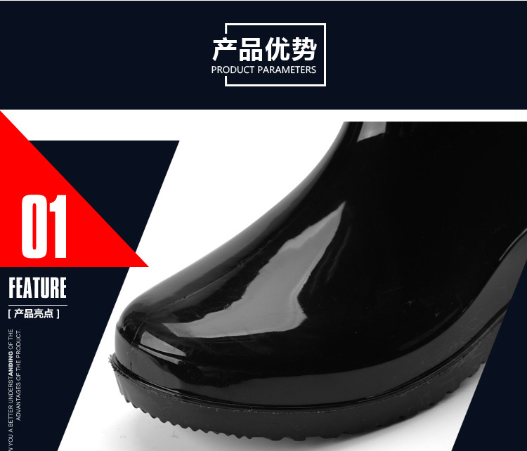 Ống trung bình mưa khởi động của nam giới ống ngắn mưa khởi động non-slip cao su không thấm nước giày làm việc bảo hiểm lao động giày khởi động ngắn nước giày nước ấm khởi động giày của nam giới giày chống nước đi phượt