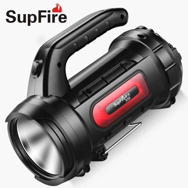 Shenhuo official flagship X50 flashlight strong light rechargeable outdoor super bright portable searchlight Household portable