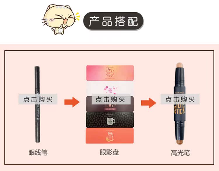 Hàn Quốc Etude House Lông mày Bút chì Double Head Xoay Tự động Lông mày Bút chì Lông mày Không nhòe Không thấm nước và Mồ hôi Bút chì - Bút chì lông mày / Bột / Stick bút chì kẻ lông mày