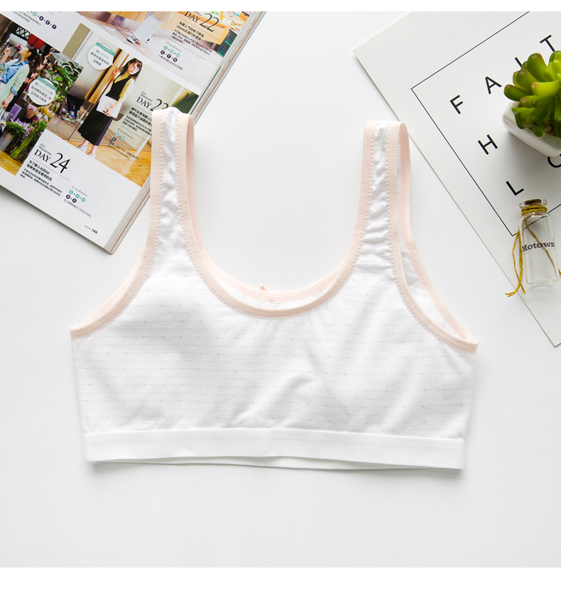 Mới cô gái vest phát triển thời kỳ đồ lót học sinh trung học cơ sở cotton áo ngực thiếu nữ cô gái áo ngực mỏng bra tập gym