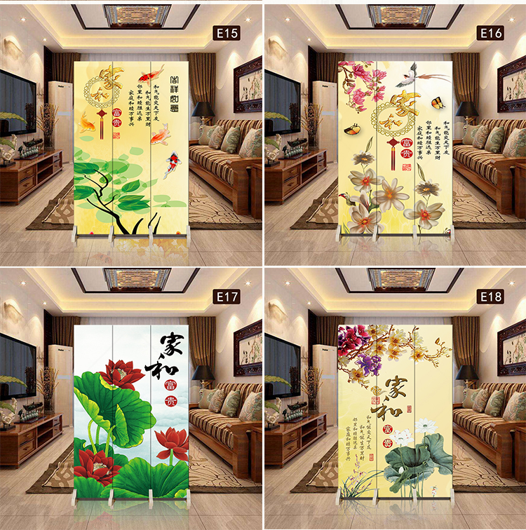 Màn hình Trung Quốc đơn giản gấp di động vải vách ngăn phòng khách thời trang đơn giản hiện đại căn hộ nhỏ phòng gỗ rắn - Màn hình / Cửa sổ vách ngăn gỗ