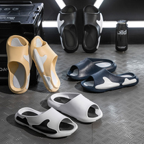 2021 Summer new home Home Slippers Men Lovers Fashion Bathroom Soft Bottom Silent Non-slip Toshoes