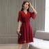 Mát gamma new solid color Slim xu hướng hoang dã đơn giản thời trang đầm 1818-1 đầm kiểu Sản phẩm HOT