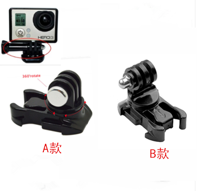 Suitable for gopro rotary base hero8 7 6 5 4 Ant action camera universal quick release card holder accessories