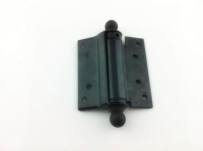 4 inch black spring hinge single - open hinge automatic return door closed door hinge