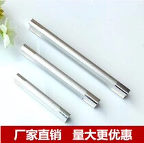 One-character solid thick single-color space aluminum alloy handle Drawer Wardrobe sub-cabinet door handle hardware handle