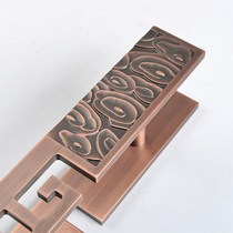 Chinese door handle big pull handle bronze pull glass door handle black Hotel Double open wooden door handle pair