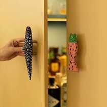 Small fish door handle cute cartoon little shark high heels door handle home decoration ornaments creative